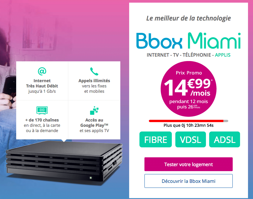 Bouygues les ultimes heures de l'offre Bbox Miami à
