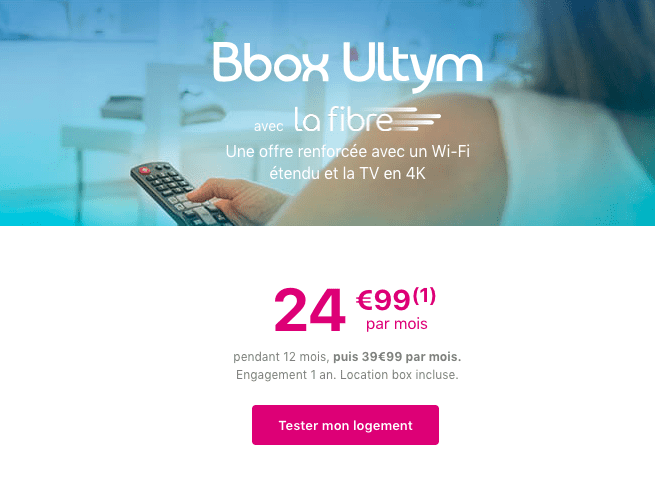 La Bbox Ultym de Bouygues Telecom.