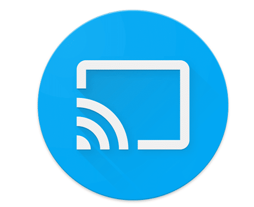 Logo Chromecast pour box internet Android TV en promotion.