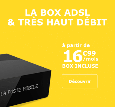 Bon plan pour une box internet pas chère chez La Poste Mobile.