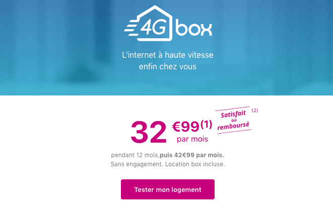 4G Box Bouygues Telecom en promotion.
