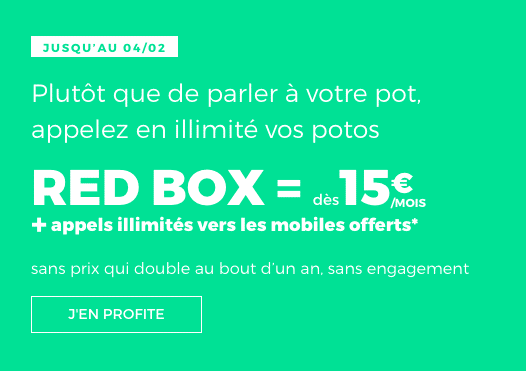 Pas chère et sans engagement, la box internet de RED by SFR;