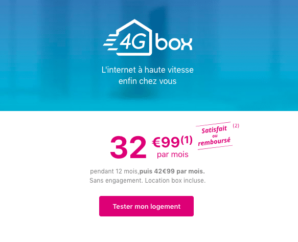 la box internet 4G de Bouygues Telecom.