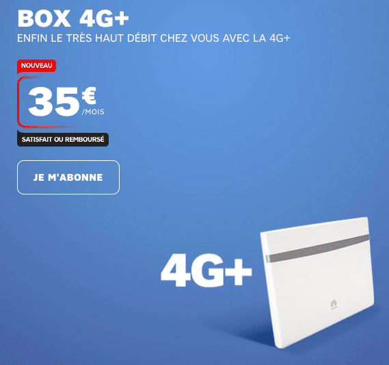 La box internet 4G de RED by SFR.