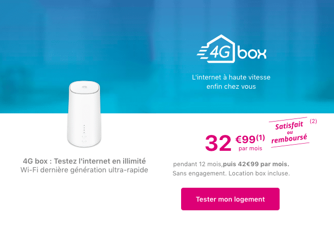 La box internet 4G de Bouygues Telecom.