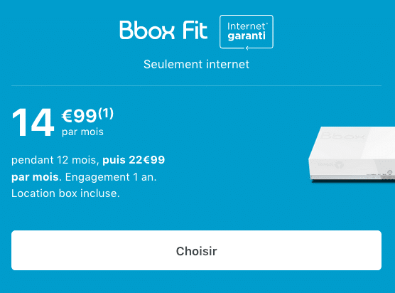 Box internet ADSL de Bouygues Telecom à bas prix.