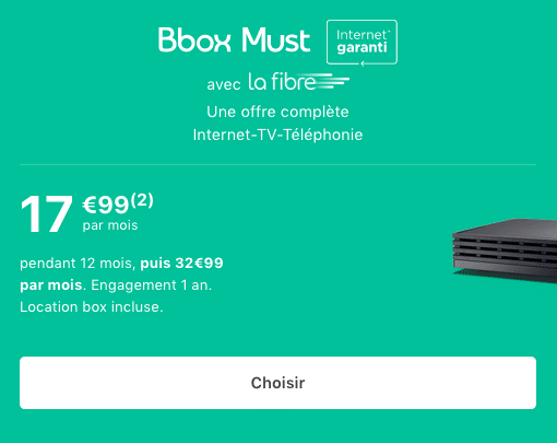 Box internet pas chère en fibre optique ou THD chez Bouygues Telecom.