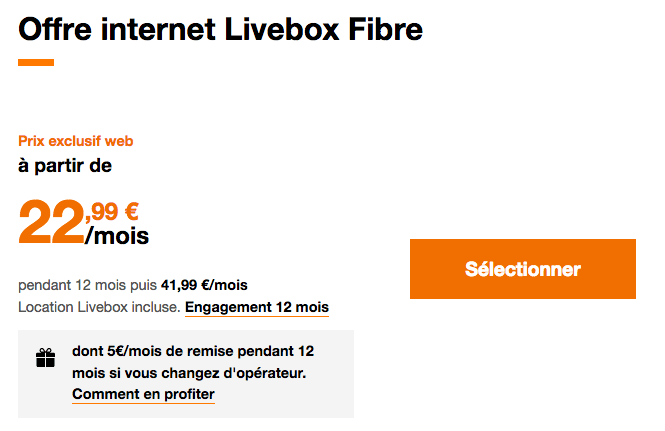 ue vaut la Livebox Fibre optique d'Orange ?