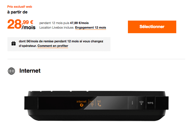 La box internet d'Orange.