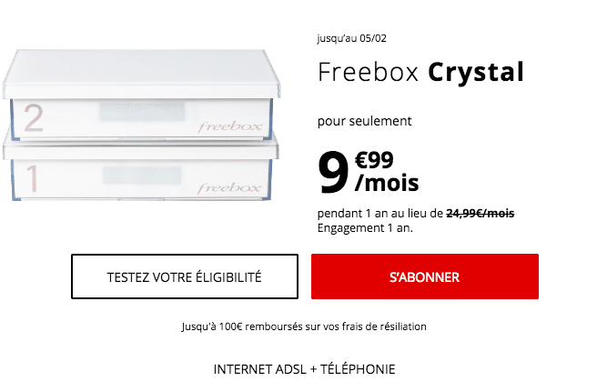 La Freebox Crystal de Free.