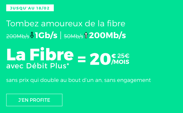 Promotion box internet fibre optique pas chère red by sfr.