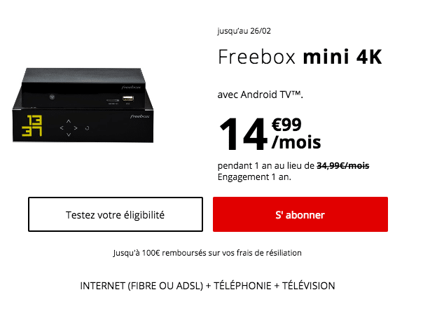 La Freebox Mini 4K.