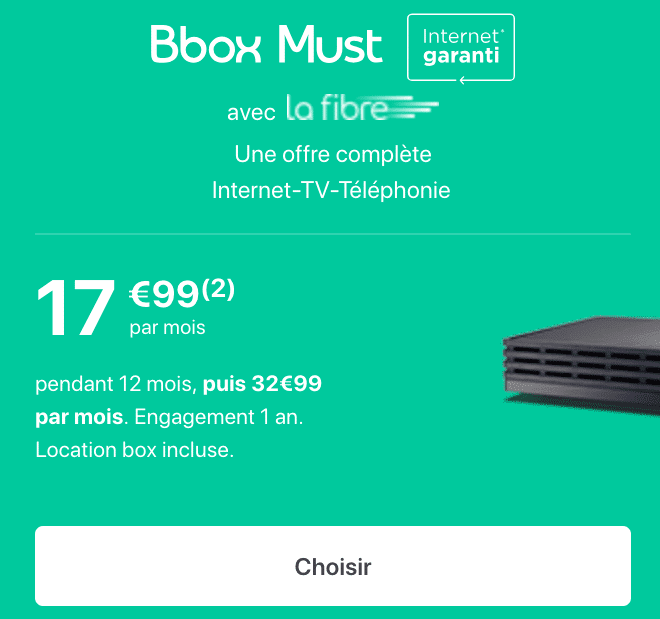 la Bbox Must de Bouygues Telecom.