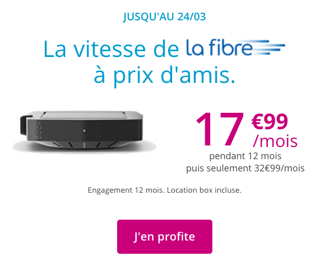 Box internet en fibre optique pas chère chez Bouygues Telecom.