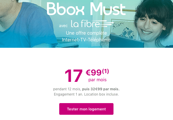 Box internet et forfait sans engagement chez Bouygues Telecom.