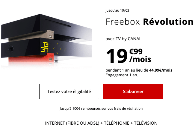 Free fait sa Freebox Revolution avec des promotions : box internet pas chère
