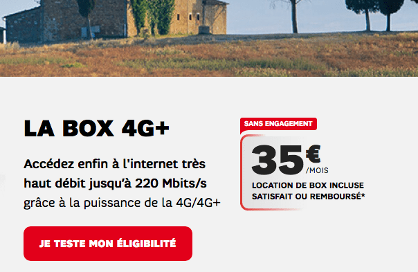 La box internet 4G de SFR. 
