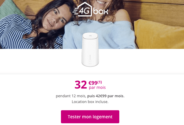 Promo box 4G chez Bouygues Telecom. 