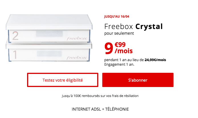 Box internet Free Freebox Crystal