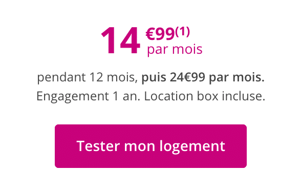 La box internet ADSL de Bouygues Telecom est en promotion.