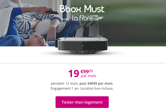 Bbox Must en promotion chez Bouygues Telecom. 