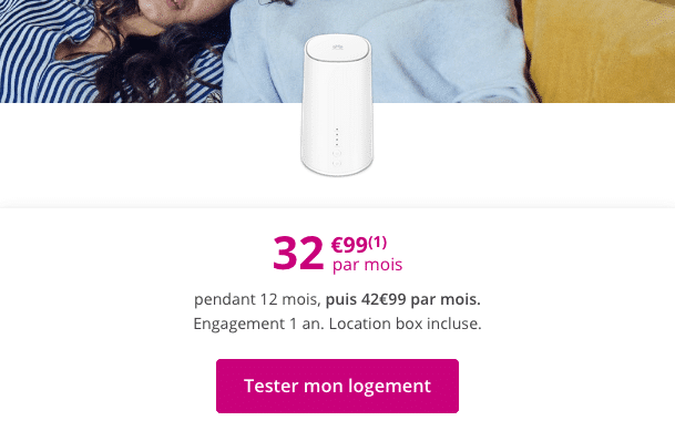 4G Box Bouygues Telecom promo.