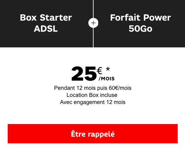 offre box + forfait SFR