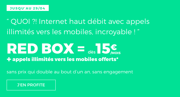 RED box ADSL en promo chez RED by SFR.