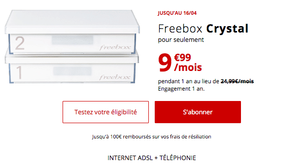 Promotion box internet ADSL chez Free.