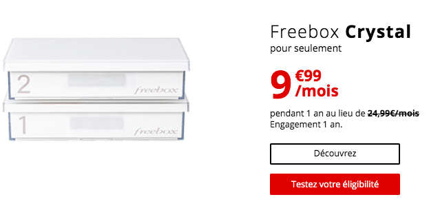 la Freebox Crystal en promotion