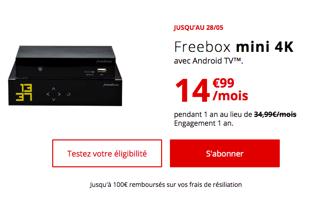 L'abonnement box internet Feebox Mini 4K