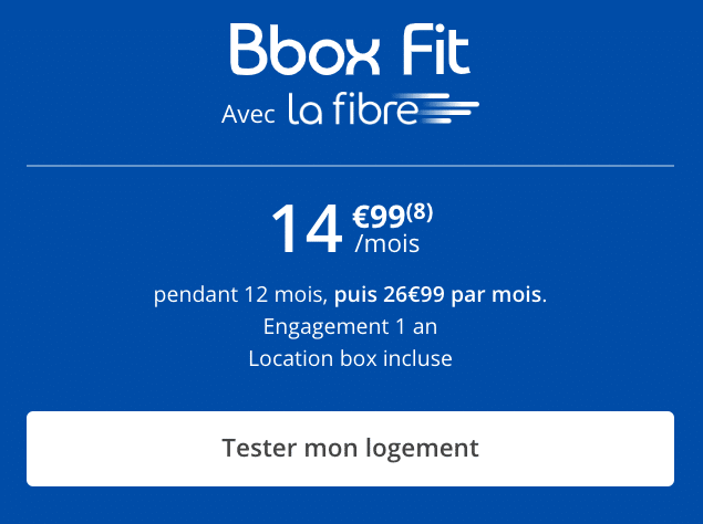 La Bbox Fit de Bouygues Telecom