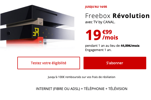 Freebox Révolution, une box internet en promotion avec la fibre optique