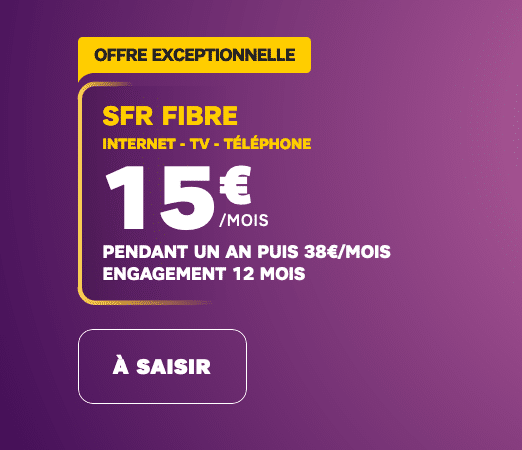 Promo sur la box internet fibre optique de SFR