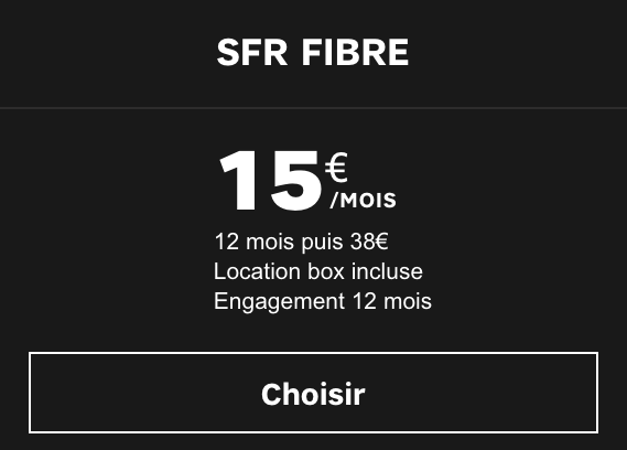 abonnement box internet de SFR