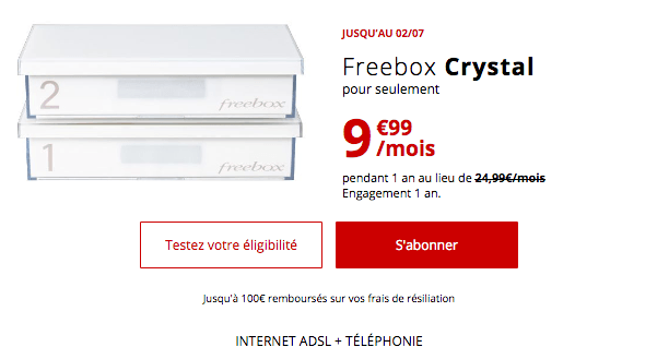 Box internet ADSL pas chère en promo chez Free.