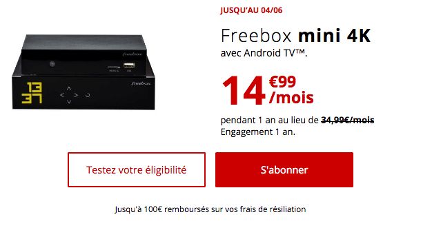 Freebox mini 4K en promotion chez Free.