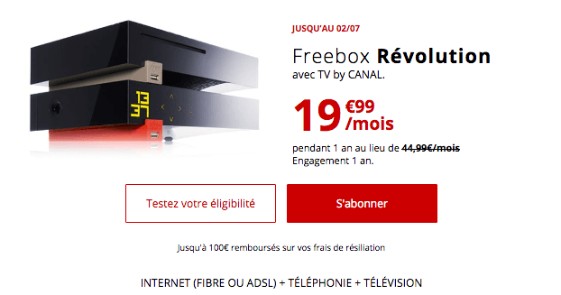 Freebox Révolution en promotion chez Free.