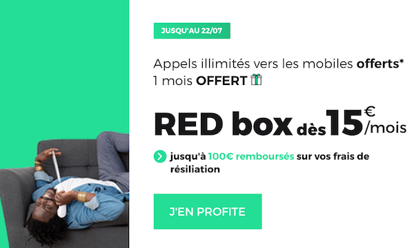 La box internet de RED by SFR en promotion