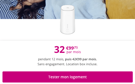 Box 4G pas chère chez Bouygues Telecom.
