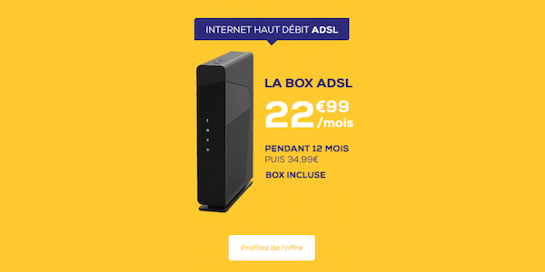 La box internet en promotion de La Poste Mobile