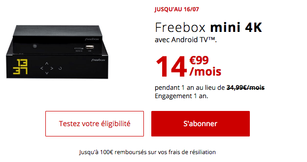 Freebox mini 4K en promo chez Free.