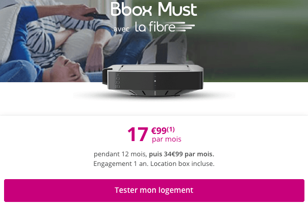 Bbox Must en promotion chez Bouygues Telecom.