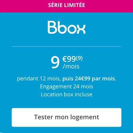 La box pas chère de Bouygues Telecom.