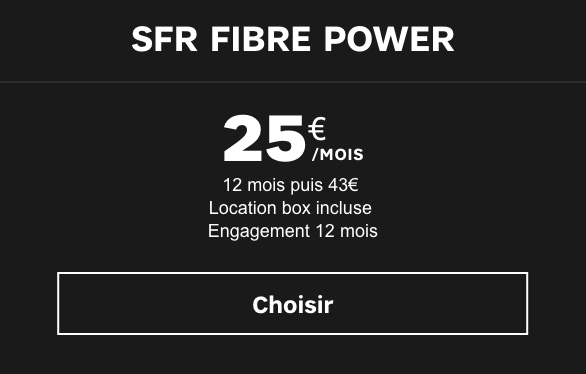 la box power fibre de SFR