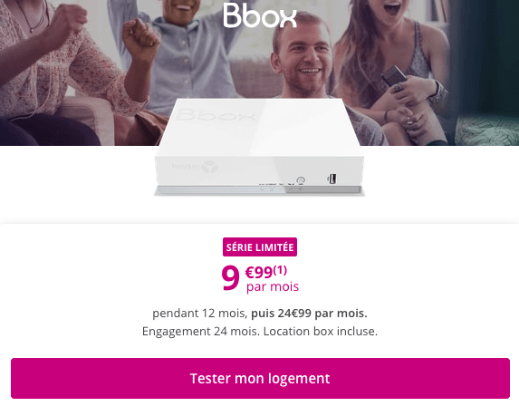 Bbox Bouygues Telecom en promo.
