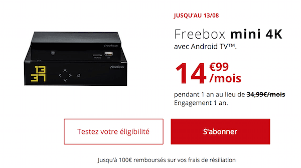 La Freebox Mini 4K en promo chez Free
