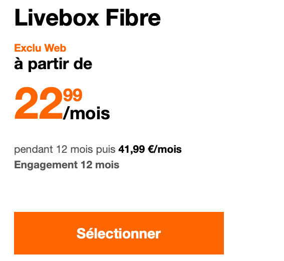 La Livebox Fibre, la box internet intéressante proposée par Orange