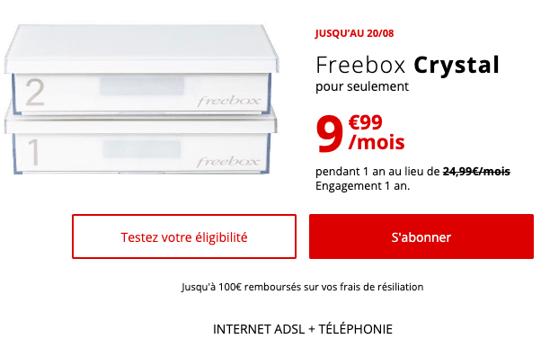 Box internet en promotion chez Free avec l'ADSL