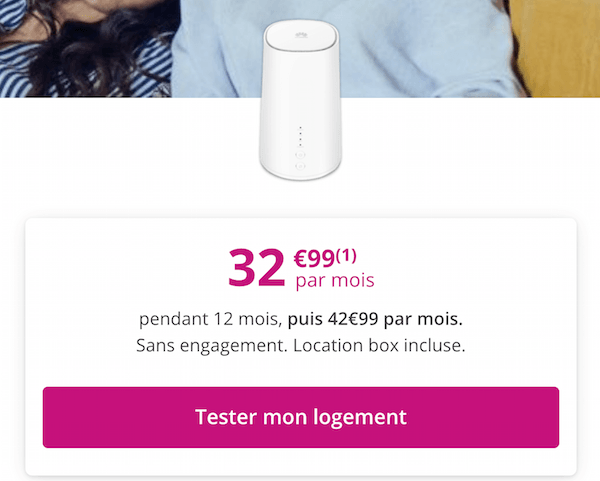 La box 4G en promo disponibles chez Bouygues Telecom